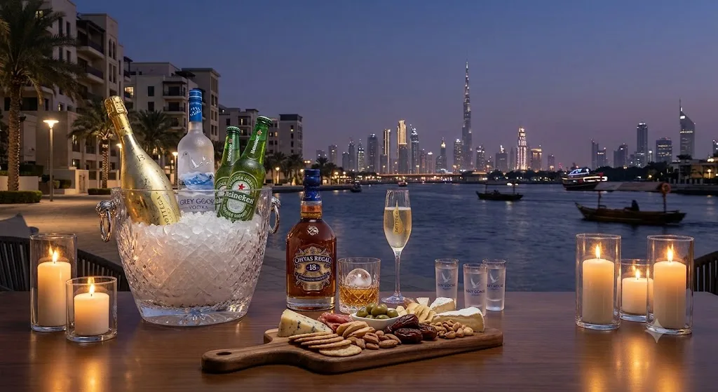  Elevate Your Night: Premium Drinks Courier in Al Jaddaf, Dubai